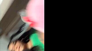 Transsexual crossdresser plays solo with cock and masturbates using plush toy