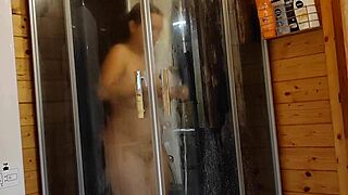 preview of complete 4k movie shower in a european log cabin with agarabas and olpr