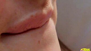 two brunette lesbians fuck with sex toy