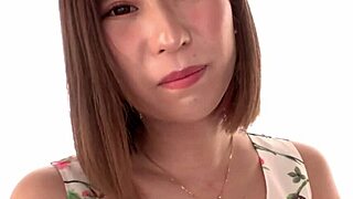 I can't believe this tall muscular japanese beauty with big natural tits gets wild in bedroom amateur action