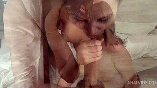 Curly Russian beauty Liza Shay drinks piss, squirts wildly, takes hard anal with massive gape and facial in first-time rough session