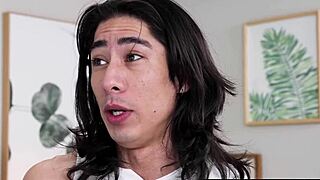 blonde gives early morning massage with deep blowjob to lucky guy on desk