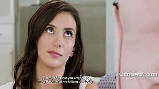 I'm tired of your potty mouth, so I'll sit on your face and make you taste my cunt, says pristine edge to natalie brooks in cuntsway.