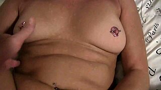 pov blonde slut gets shaved pussy fucked with piercing and natural tits