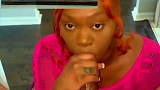 oh man, sucking that monster cock on the stairs...