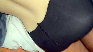 i feel so excited as this young 18+ girl with perfect ass takes thick cock in anal pov sideways