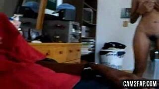 Young Horny Ebony Teen Strips Clothes And Rips Free Pussy In Wild Action!