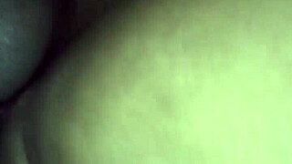 Awesome doggystyle action bends over with intense thrusting.