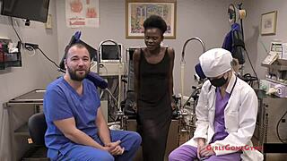 Rina Arem Experiences Intense Yearly Checkup with Nurse Spreading and Gaping