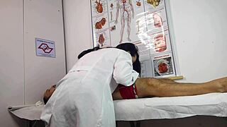 hey brazilian nurse, why's this patient getting so excited with your tight pussy and big ass?