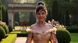 granny carmen claus gets fucked with toys to a creampie close up