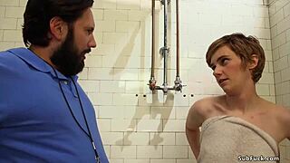 hey guys, check out this wild coach and players double penetrating the journalist in intense bdsm gangbang action