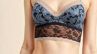 What happens when girls wear flowery underwear and show off sexy barefoot feet?