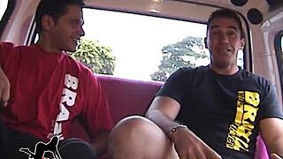 porn actors convince hot gas station attendant to join recording session