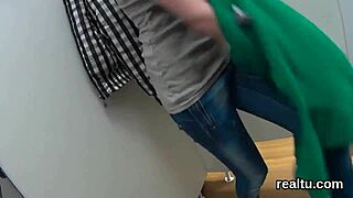 This perfect Czech cutie gets tempted in the mall strips down for hardcore POV anal in the shop