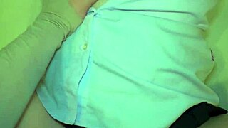 Damn, this hot student gets pounded by the horny guard in her dorm until creampie explosion