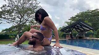 Jacuzzi Break Turns Intense With Kylei Ellish And Massive Black Cock Pounding