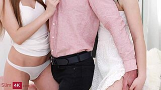 I Love Watching These Teens Share a Hot Facial After Intense FFM Action