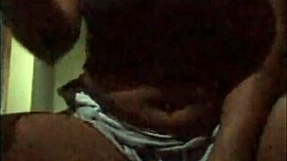 i love how this next door ebony milf in shorts flashes her pretty saggy tits preview