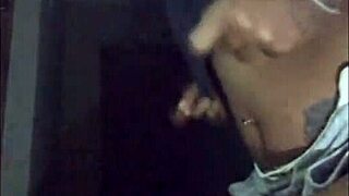 i love how this next door ebony milf in shorts flashes her pretty saggy tits preview