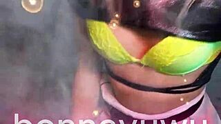 What happens when cute petite Argentinian in white skirt and pigtails dances seductively