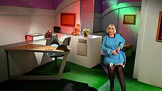 Granny nurse in cosplay sucks cock as slut in hospital scene close up homemade