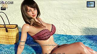 Stockinged tattooed trans performs cocksucking and handjob in intimate pov scene