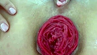 Destroyed anal with juicy prolapse asshole in extreme close up play!