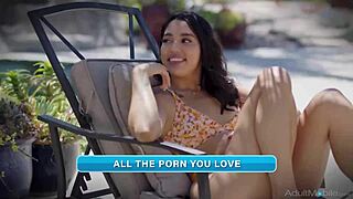 Petite Abbie Maley and Pierce Paris Fuck Like No One Is Watching Out in Nature with Blowjob and Doggystyle