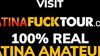 Petite 18+ Brunette Teen Wears Red Lingerie For Rough Latina Fuck!