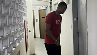 The transsexual got caught in a steamy ass encounter with the neighbor