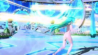 Hatsune miku unleashes goddess boobs and big ass in full nude love song project diva mod