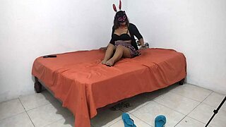 Oh Wow, This 18 Year Old Rebellious Student Has Her Pussy So Dry And Dark!