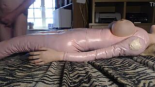 hairy cock shaven cock and sex doll fuck close up