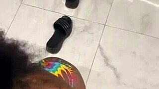 Landlord's wife shares an unexpected intimate moment in the elevator