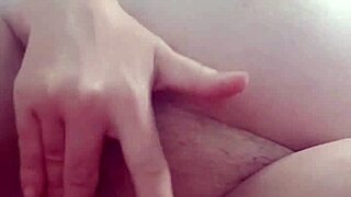 a pregnant milf indulges in solo masturbation play