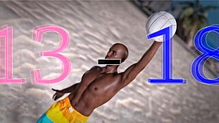 conversational-emoji beauty and the thug topless on beach with petite redhead piercing 😍🏖️