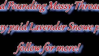 Fuck my cheating face! Caked up goth slut has pussy squirting orgasm during head pounding facefuck with deepthroat gagging.