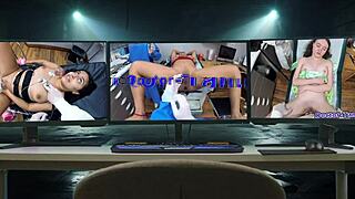 Dr tampa boldly examines stacy shepard during tampa university entrance physical with gloves and spreading