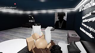 roblox cat girl takes big black cock in doggystyle