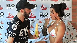 Oh man, I can't wait to see Lorena Doll with her big natural tits and cute ass before the hot interview room.