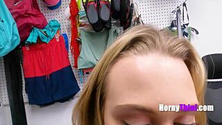 Chloe Rose CAUGHT SHOPLIFTING In Bikini By Old Man Who PUNISHES Petite Teen!