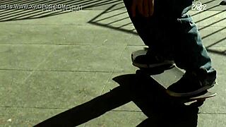 Young Amateur Flashes And Rides Doggystyle In Outdoor Public Close Up