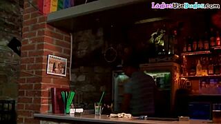 Strapon-Wielding Dommes Dominate and Fuck Sissy Subject in Bar