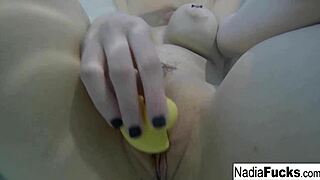 Nadia Bathes With Rubber Duckies