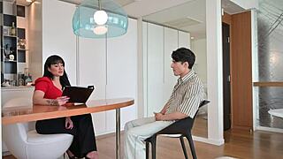 Hot Spanish teacher danja angel fucks young guy in pov with blowjob and riding until cumshot in amateur encounter