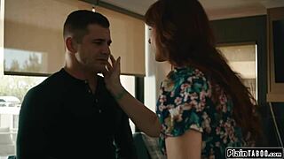 an older redhead decides to guide a young brunette through passionate intimate encounters filled with deep kisses and oral pleasures