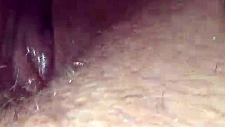 This chubby BBW MILF in a mini dress flashes her juicy fat ass in public, then gets creampied twice by a stranger's black cock in the car.