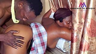 Oh My God! This African Ebony Knows How To Give My Monster Big Black Cock A Wet Blowjob!