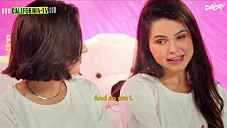 Popertane, owner of the HOTTEST ASS in Brazil, LICKS the PUSSY of a NAUGHTY YOUNG woman on a TV SHOW.